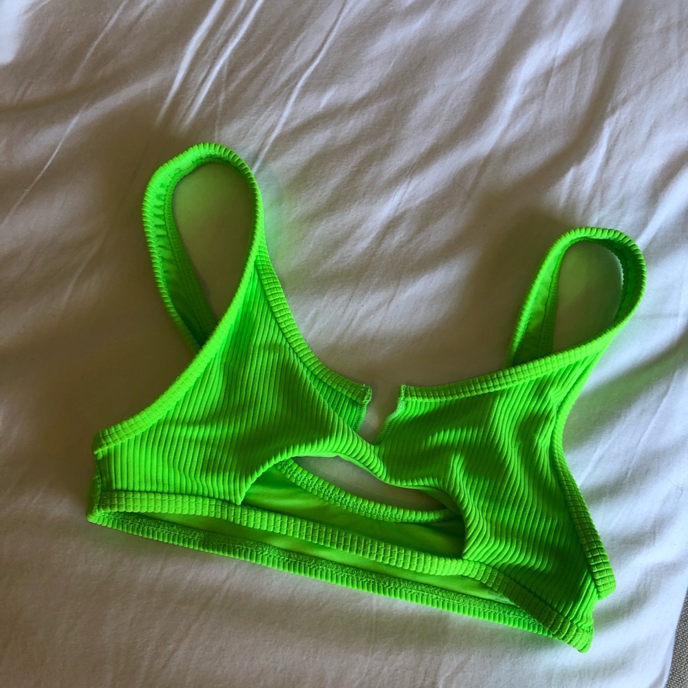 Frankie’s Bikinis Cole Top in acid green